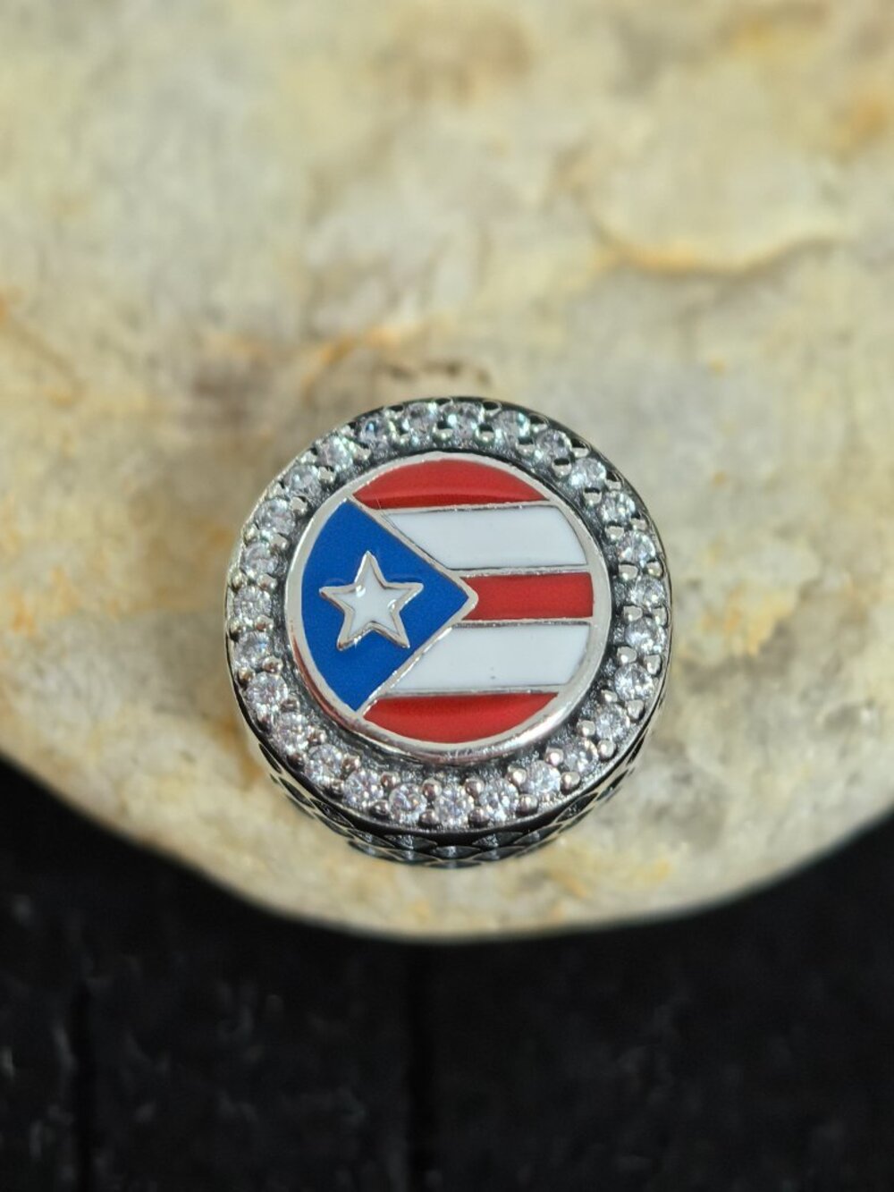 Pandora Puerto Rico Flag Exclusive Dangle Charm, S925 Silver Jewelry (Women's)